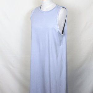 VENTI 6 Dress Light Gray L Cotton Sleeveless Fring